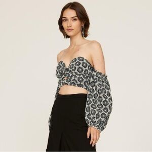 Bardot Broderie Off-Shoulder Top – Size Medium – Sexy & Stylish!